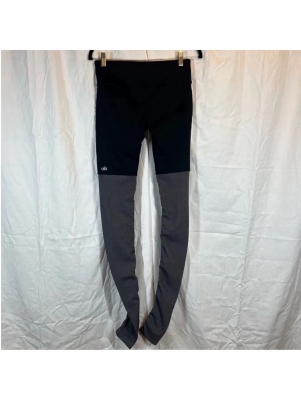 Alo High Waist Goddess Leggings Black / Stormy Heather